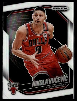 2024-25 Panini Prizm Black 10 Nikola Vucevic Chicago Bulls White 009/175