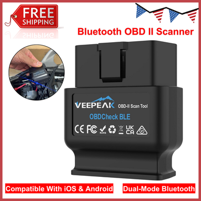 Veepeak OBDCheck BLE Bluetooth OBD II Scanner Car Check Engine For