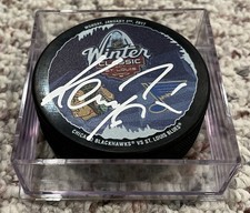 MICHAL KEMPNY signed 2017 NHL Winter Classic Puck Chicago Blackhawks