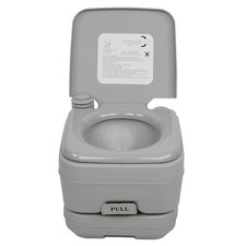 2.8 Gallon Portable Camping Toilet Flush Porta Vehicle Boat Toilet Potty