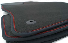 Fußmatten passend für VW Golf 5 6 Scirocco GTI Automatten Zierstreifen Rot Matte