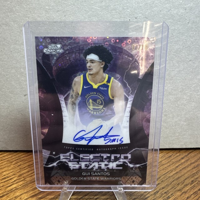 2025-2026 Topps Cosmic Electric Static Black Eclipse Refractor GUI Santos /10 AU