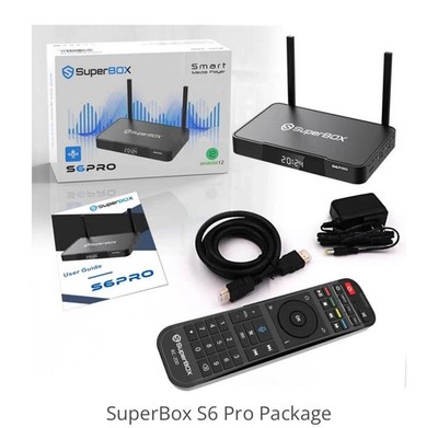 New Android SuperBox S6 Pro - Authorized Seller - 24/7 - 365 Lifetime Support