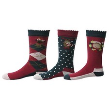 TuffRider Tuffrider Kids Holly Socks 3pk Brown