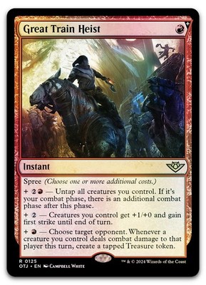 Great Train Heist #125 (Foil) (NM) Thunder Junction OTJ Magic MTG