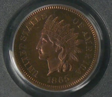 1865 Indian Head Cent Penny - Lustrous BU Red GEM Uncirculated Coins 