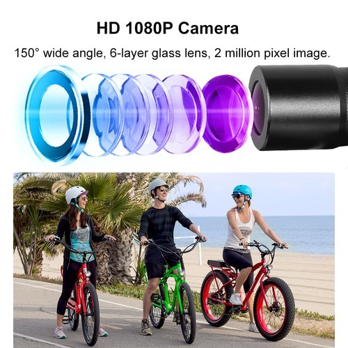 WiFi Helmet Camera with Remote Control for Bicycle Motorcycle, HD 1080P Water... - Bild 5 von 8