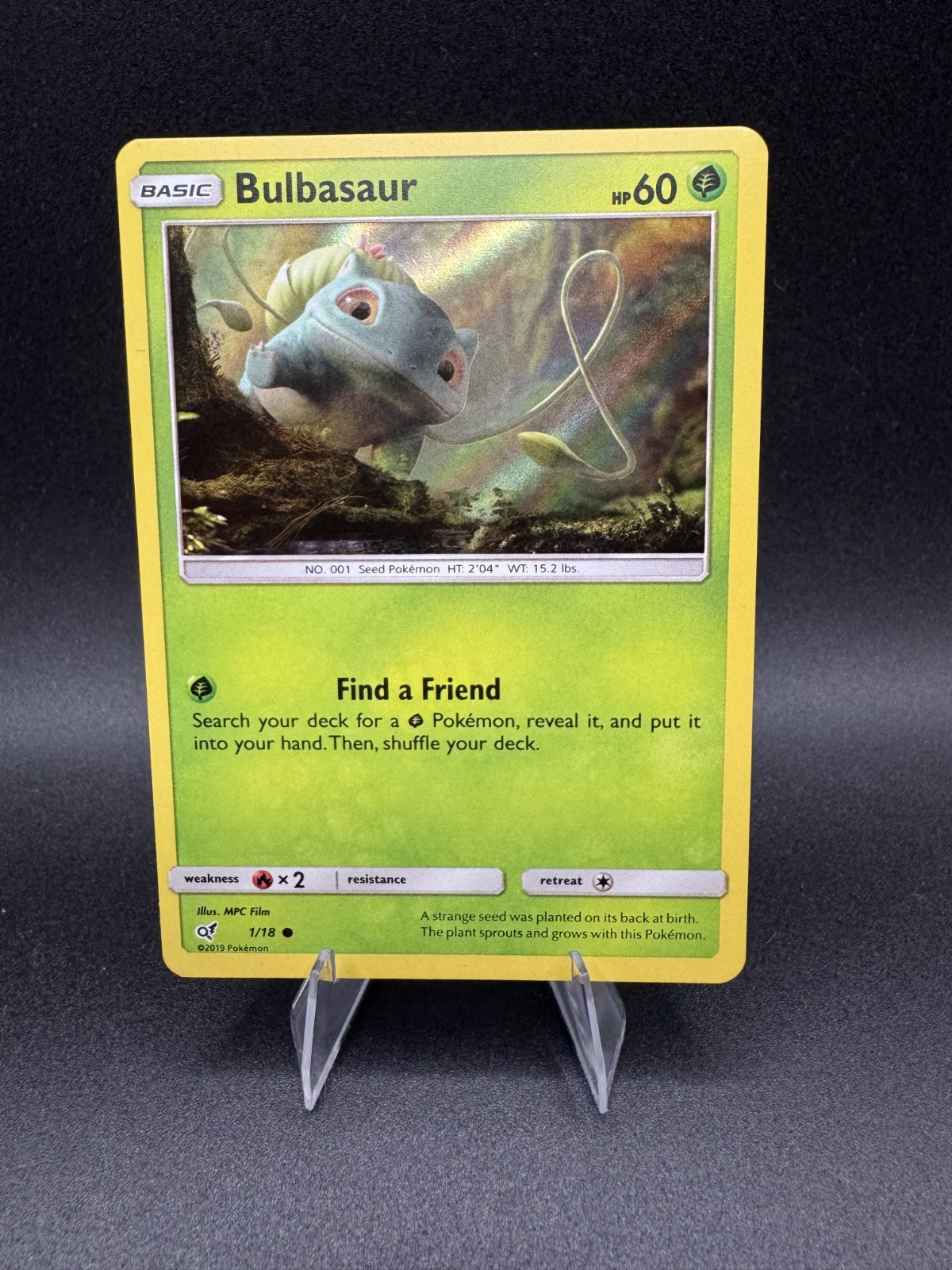 Bulbasaur 1/18 Detective Pikachu Holofoil LP