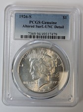 1926 S PEACE SILVER DOLLAR PCGS UNC DETAIL EBAY ITEM