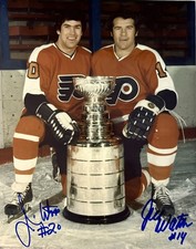 Jim and Joe Watson signed Philadelphia Flyers photo 8x10 autographed NHL