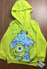 Monster Inc Mike Disney Pixar Pullover Hoodie Sweatshirt Green Kids Size 6