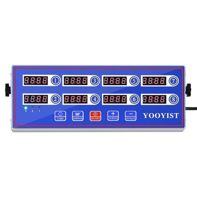 YOOYIST 8-Channel Commercial Kitchen Timer Restaurant Cooking Loud Alarm