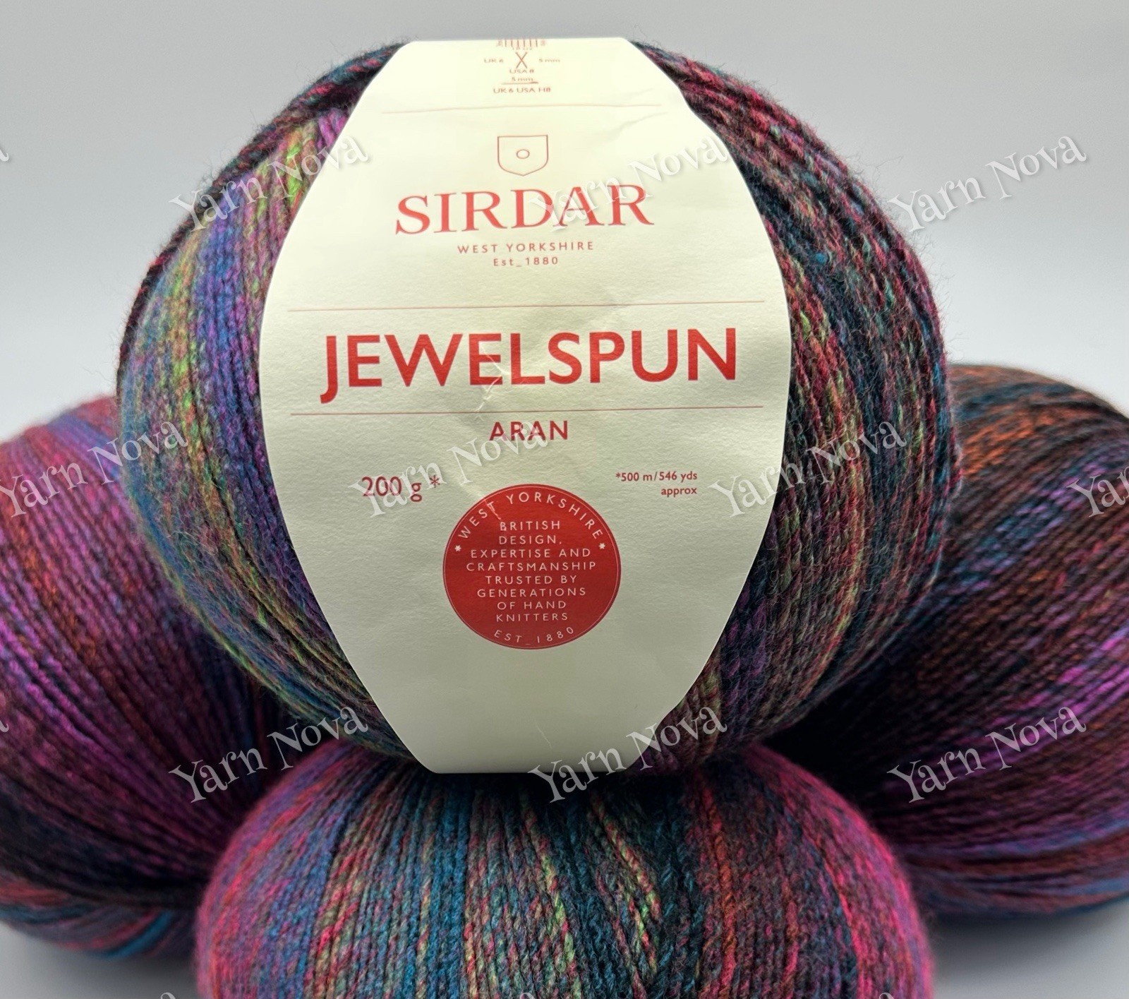 Sirdar Jewelspun Aran Knitting Crochet Yarn Wool - 200g - 847 Midnight Fjords