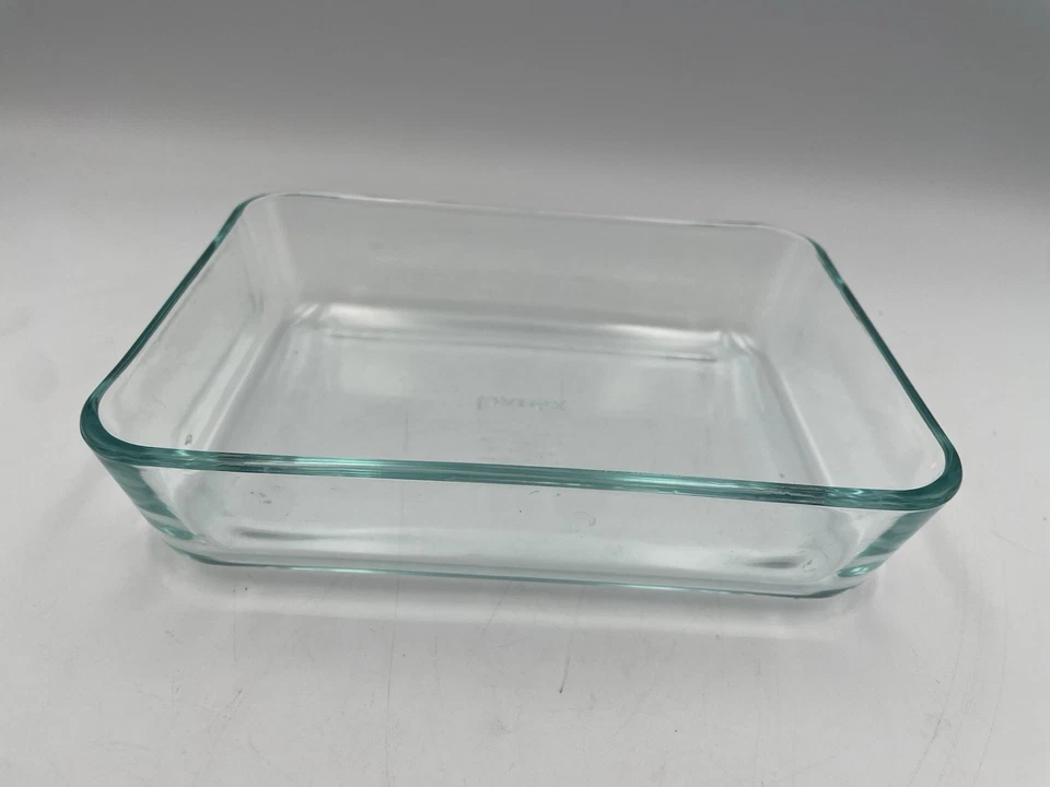 Pyrex 7210 Clear Glass Baking Dish 3 Cup 7x5 Inch Rectangle Made in USA - Image 2 of 4