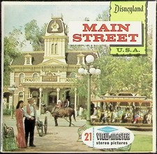 Disneyland Main Street U.S.A. 3d View-Master 3 Reel Packet - Edition "B"