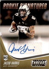 2021 PANINI CHRONICLES DP THREADS ROOKIE SIGNATURES JACOB HARRIS RC Auto