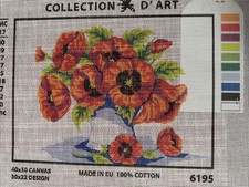 Collection D Art Printed needlepoint canvas 30x40cm Canvas Only