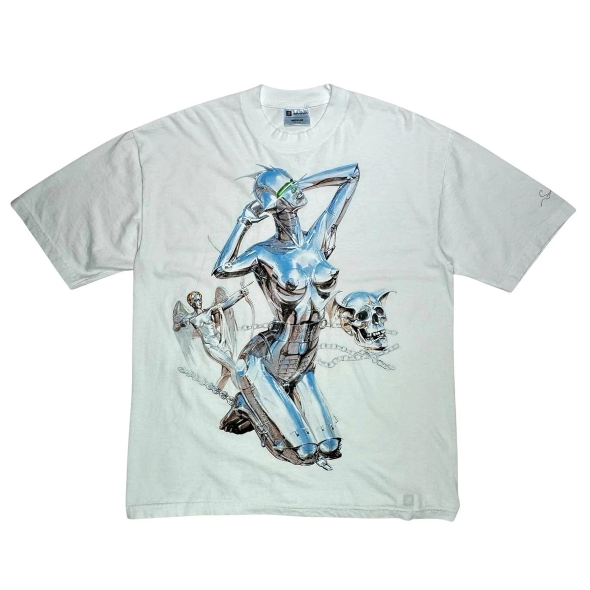 Hajime Sorayama Complexcon Skull Robot Short Sleeve Tee Shirt