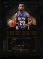 2015-16 Panini Black Gold Signatures 9/75 Gary Payton #BG-GPT Auto HOF 0pt0