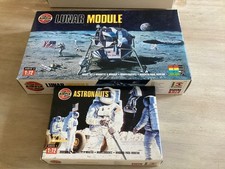 Airfix 1/72 Lunar Module and Astronauts pre-owned vintage kits w/ comb post