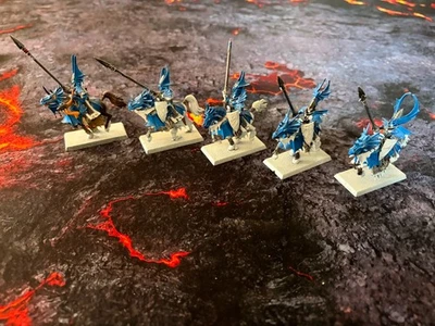 Warhammer Ancien Battle - Hauts Elfes -  Dragon Princes of Caledor unit - Photo 1/2