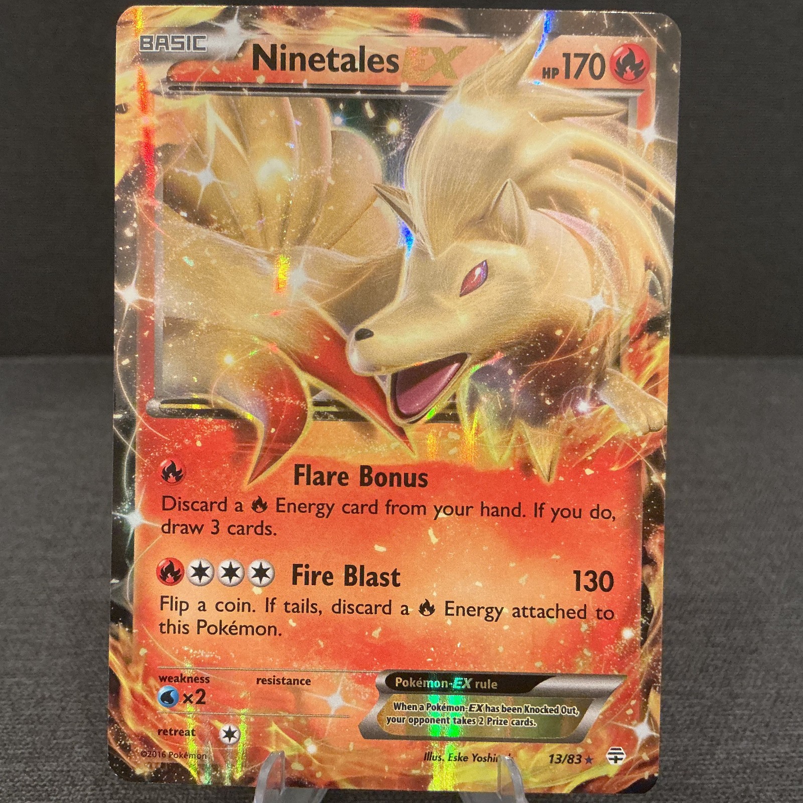 Ninetalex EX 13/83 XY Generations Ultra Rare Holo 2016 Pokemon TCG Card