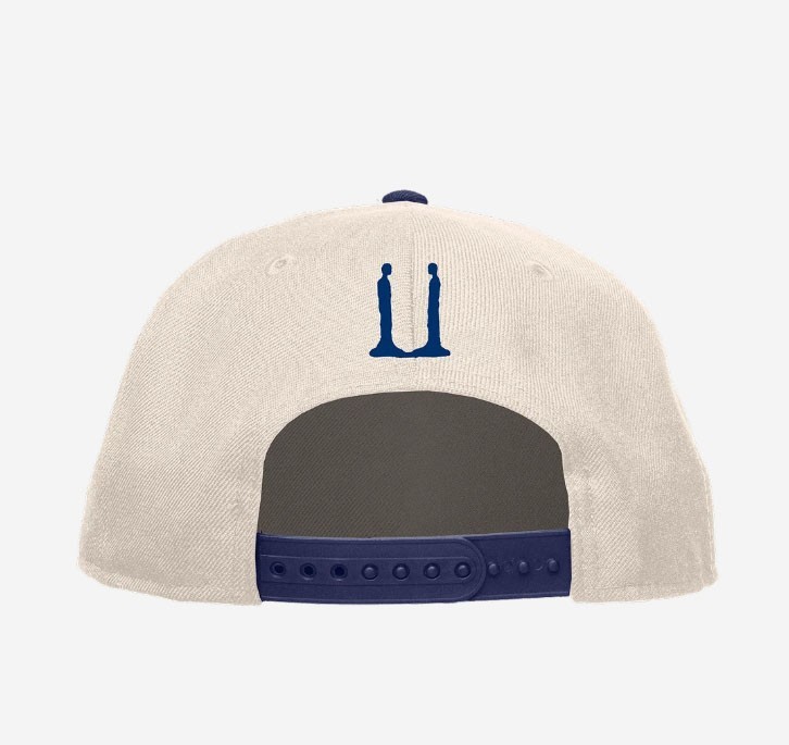 G-DRAGON Ubermensch Unstructured Snapback Hat Natural Navy