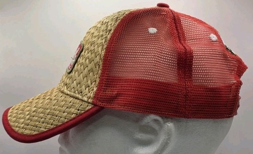 Sandals St Lucia 25th Anniversary Woven Straw Trucker Hat Snapback Cap Mesh - Picture 6 of 9