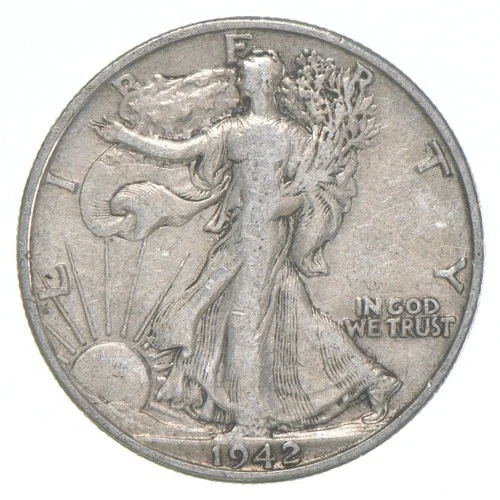 1942-D XF Walking Liberty Half Dollar 90% Silver *6075