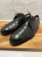 Allen Edmonds Back Bay Brogue Cap Toe Oxford Black Leather Sz 9 D USA Made - VGC