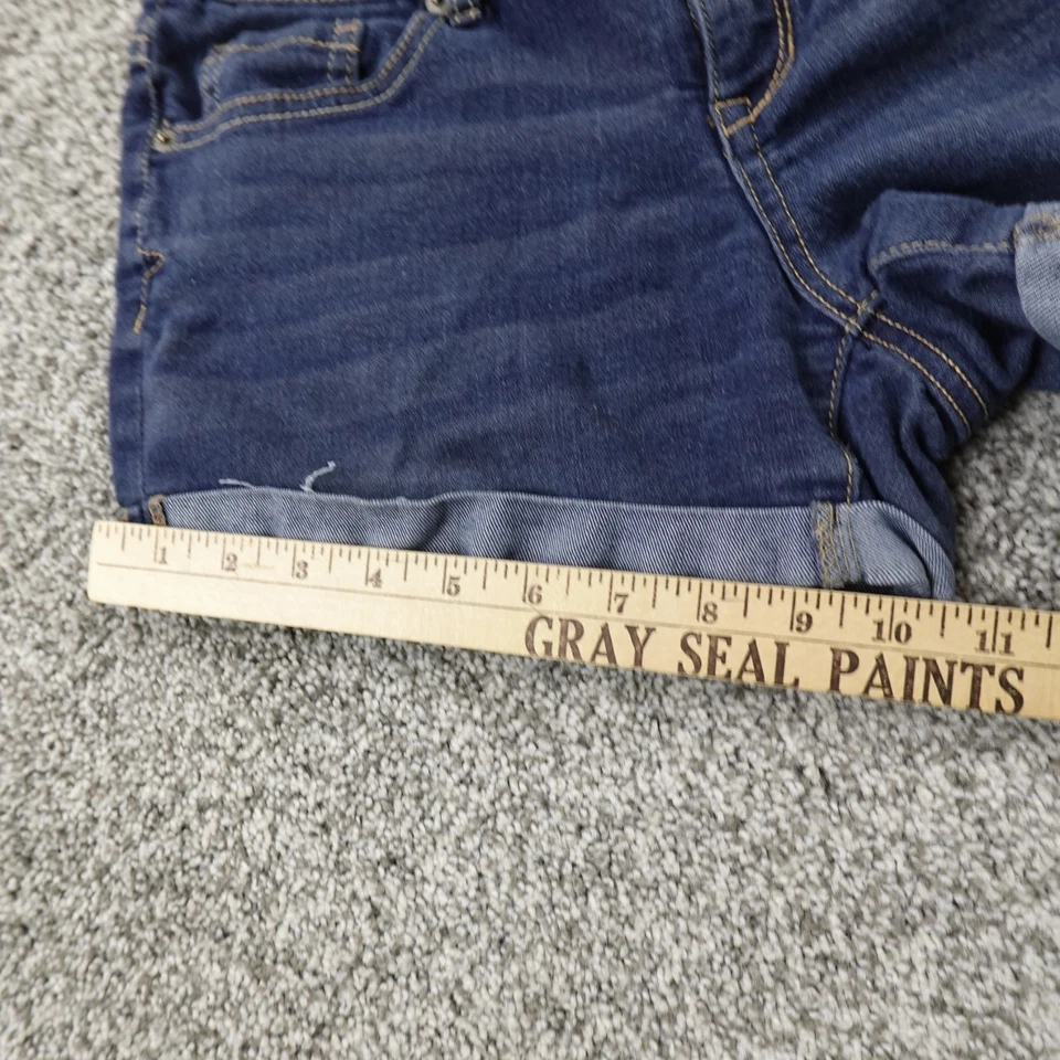 Pantalones Cortos Aeropostale Para Mujer 6 Azul Denim Jean Tiro Bajo Mini Micro Botín Midi Y2K Foto 3 de 4