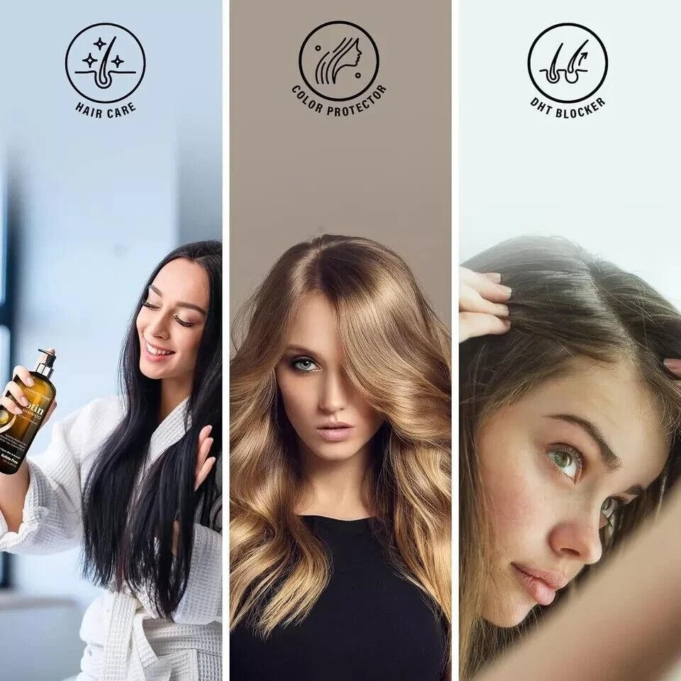 Set de Champú y Acondicionador Biotina con Complejo Bloqueador DHT - Hidratante, Nutritivo Foto 4 de 4