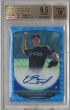 2013 Bowman Chrome Eddie Butler Blue Wave Refractors Auto /50 BGS 9.5/10