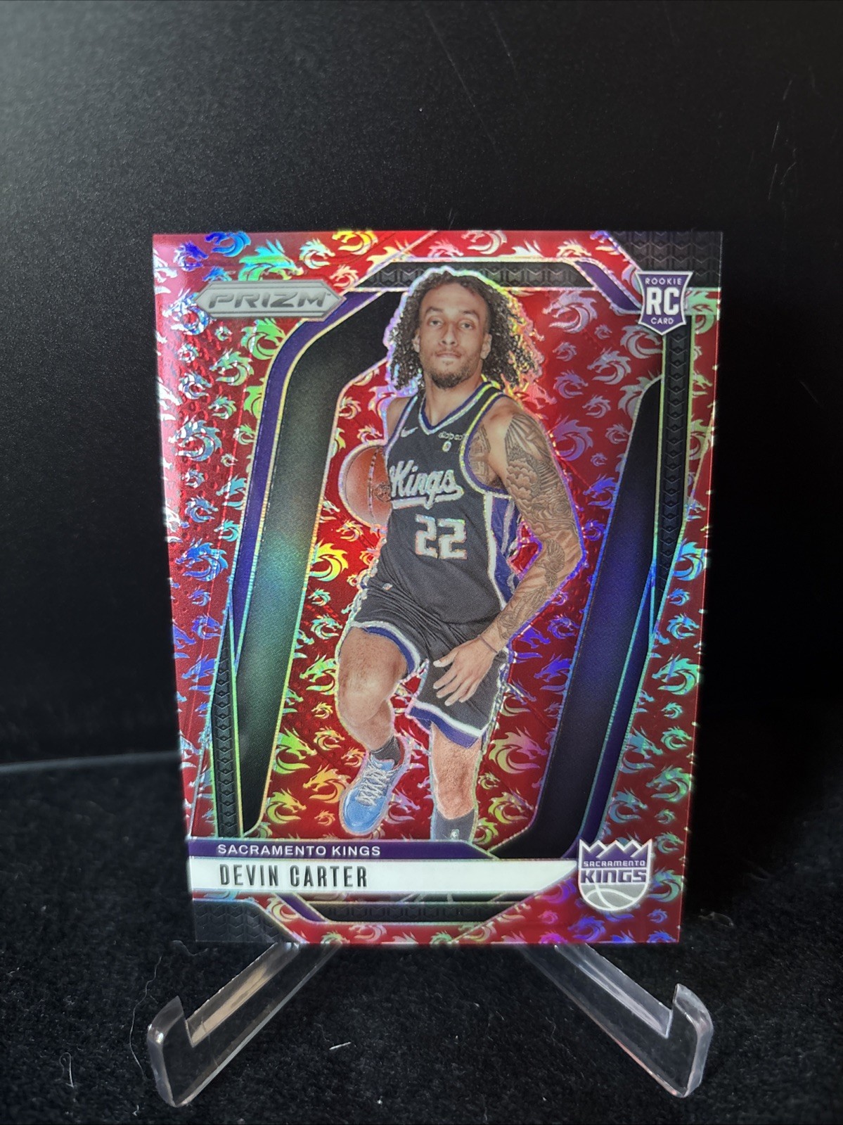 2024-25 Panini Prizm - Devin Carter #231 Dragon Year Prizm /88 (RC)