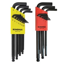 Bondhus 20196 Set 21 Ball End L-Wrench IN/MM 2 Pack; 1.5-10MM and .050-5/16"