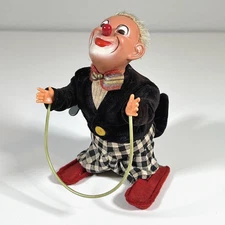 Vintage 1950s West German Max Carl Circus Clown Salto Somersault Wind‑Up Toy