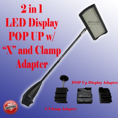 LED Display Light POP UP Tension Booth Panel X and Clamp  Las Vegas Approved 156