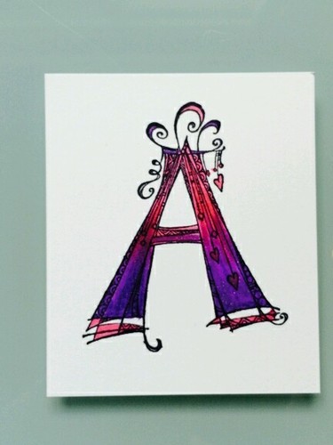 ZENSPIRATIONS LETTERS-Impression Obsession Alphabet Rubber Stamps-Zentangle - Picture 2 of 2