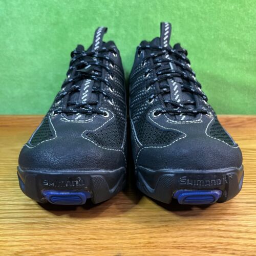 Shimano SH-MT33L Black SPD Unisex Cycling Shoes Lace Up US 11.8 EU 47 With Cleat - Picture 5 of 10