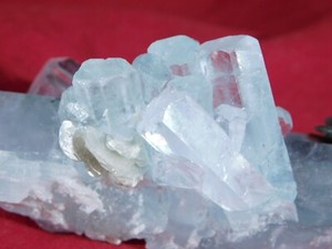 Translucent! AQUAMARINE Crystal Cluster with Muscovite From Pakistan 590ct