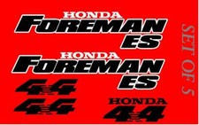 Honda Foreman ES 450 Trx450  ES Stickers Decal Emblem Kit Of 5 1996-2006