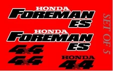 Honda Foreman ES 450 Trx450  ES Stickers Decal Emblem Kit Of 5 1996-2006