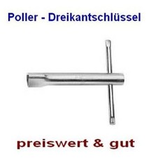 Dreikantschlüssel für Absperrpfosten mit Dreikantschloß - M 12 oder M 10