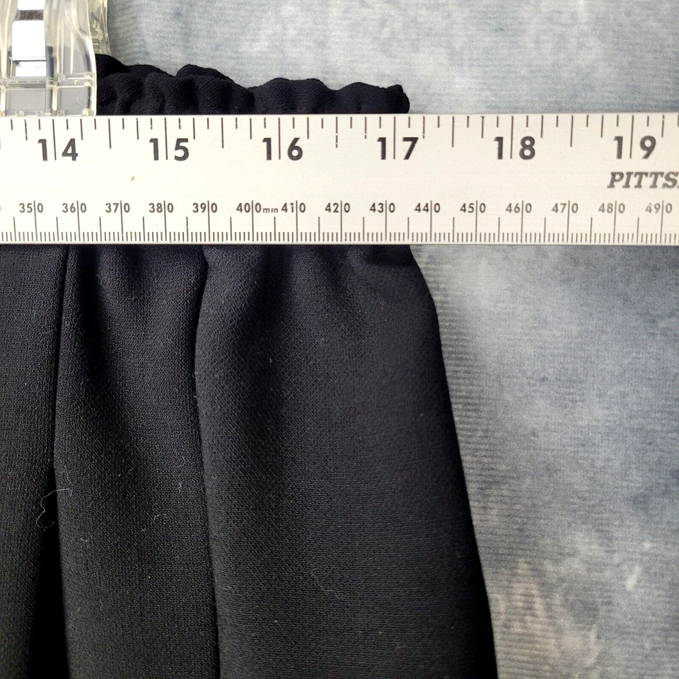 Pantalones Blangue para mujer talla 3 negros cintura elástica 3/4 Foto 4 de 4