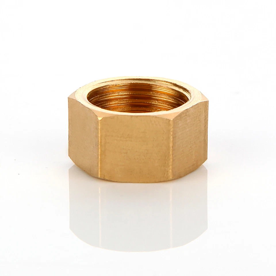 1/8" 1/4" 3/8" 1/2" 3/4" 1" BSP BRASS FEMALE BLANKING CAP STOP END CAPS - Image 2 of 3