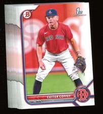 2022 Bowman Draft Paper Cutter Coffey Lot of 25 1st Bowman