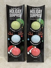 Lot of 2 Da Bomb Bath Holiday Surprise 3 Bath Fizzers 3.5 oz each Total 6