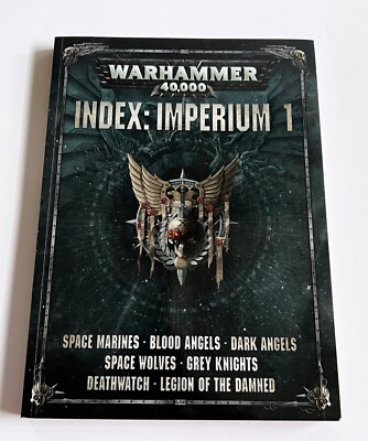Warhammer 40,000 40K Index: Imperium 1 Space Marines Dark Angels Book