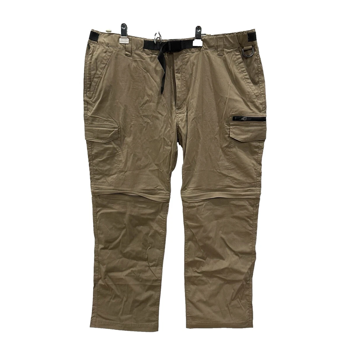 BC Clothing LX32 Convertible Cargo Hiking Pants Blue NWT