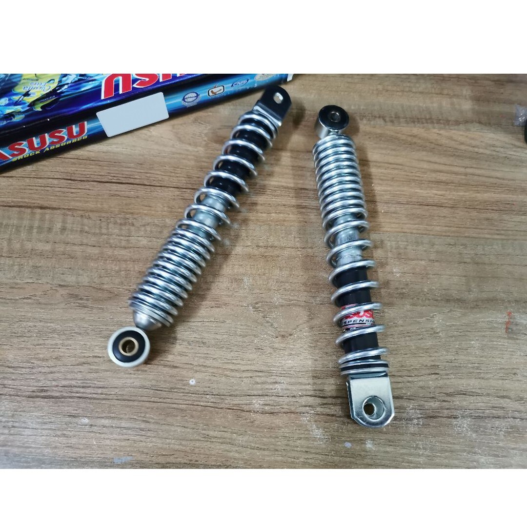 FRONT FORK SHOCK ABSORBER CUSHION CHROME Fit For Honda Super Cub C50 ...